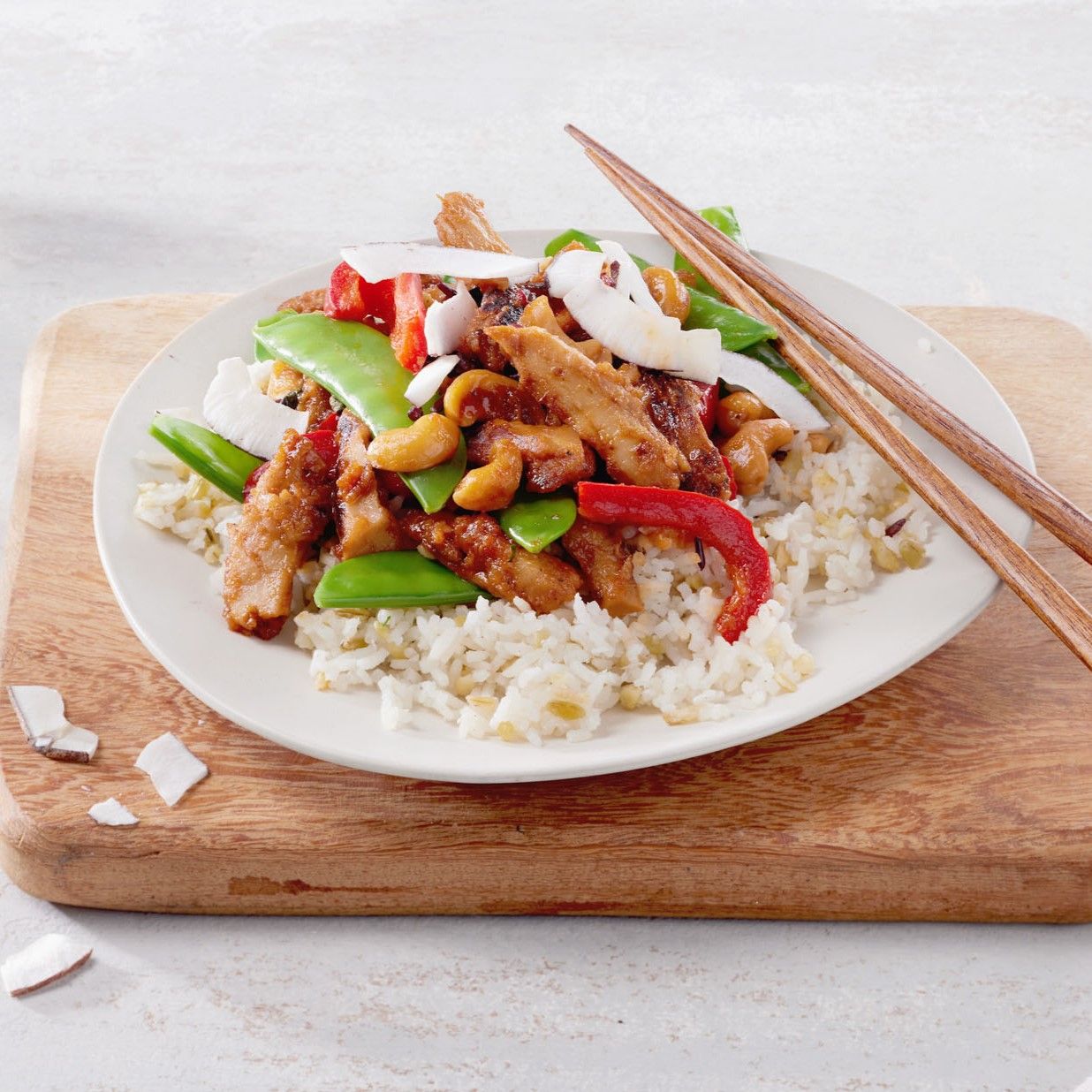 Thai cashew met kokosrijst